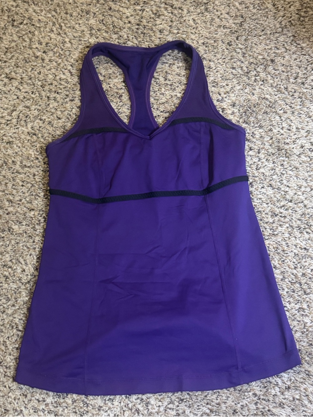 Lululemon Size 6 Purple Racerback Athletic Tank Top